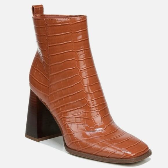 CIRCUS BY SAM EDELMAN Womens Brown Pascha Square Toe Block Heel Booties Size 6.5 - Picture 5 of 6